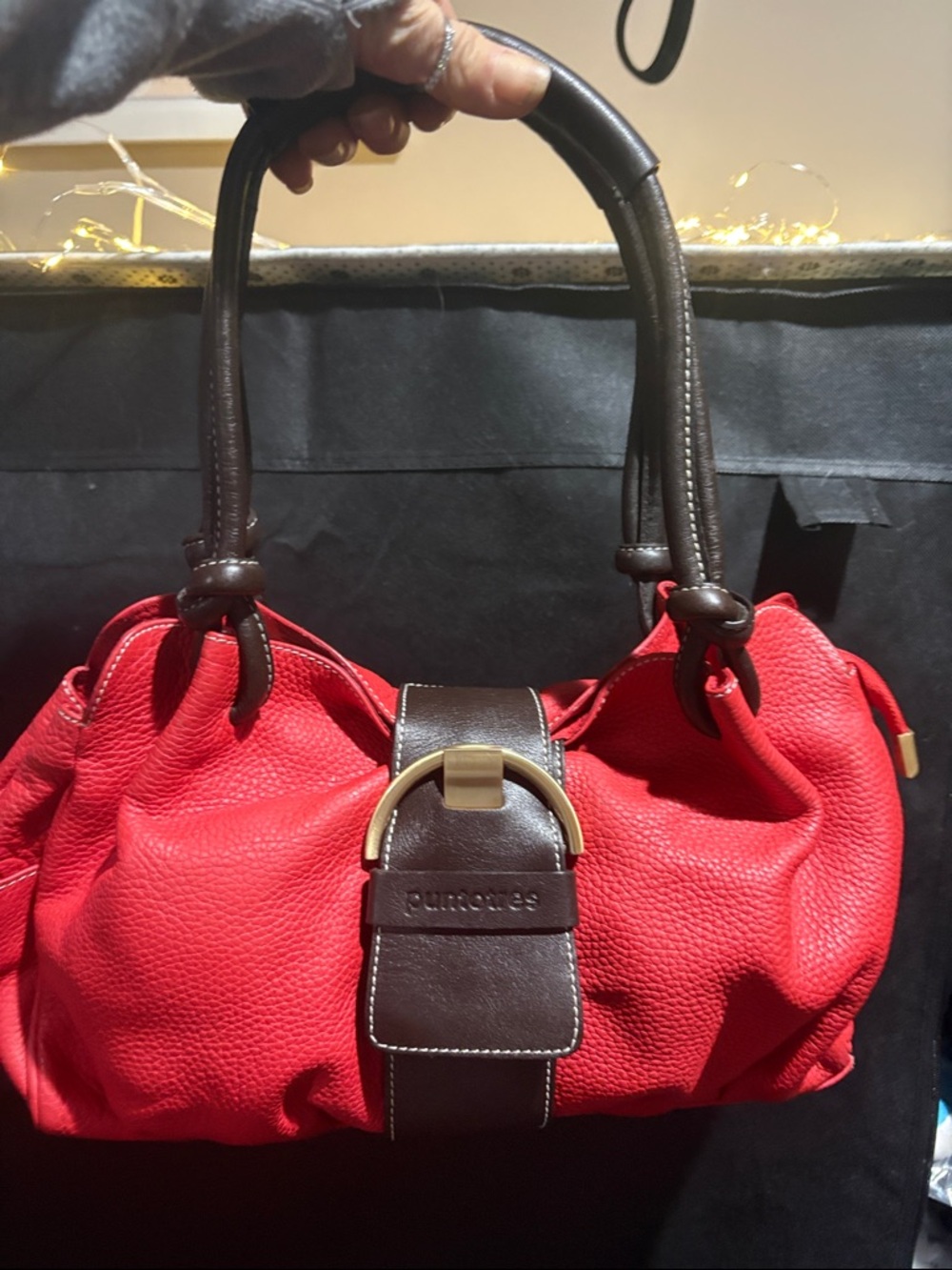 PUNTOTRES  hand bag FIRM $89 seebelow 👇EUC - Picture 12 of 13